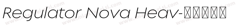 Regulator Nova Heav字体转换
